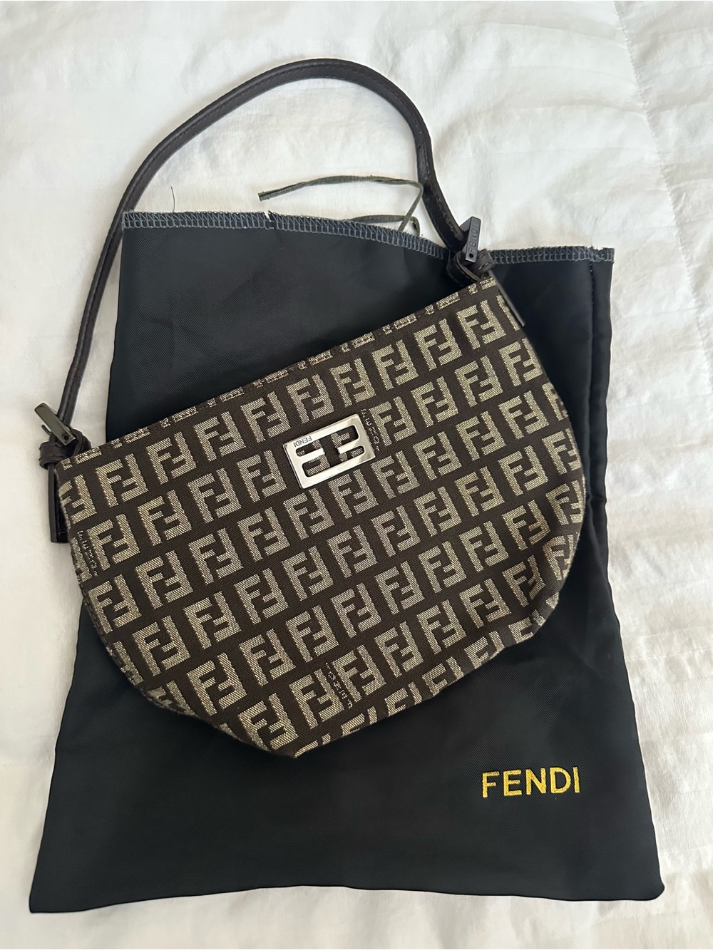 Fendi FF Monogram mini shoulder bag